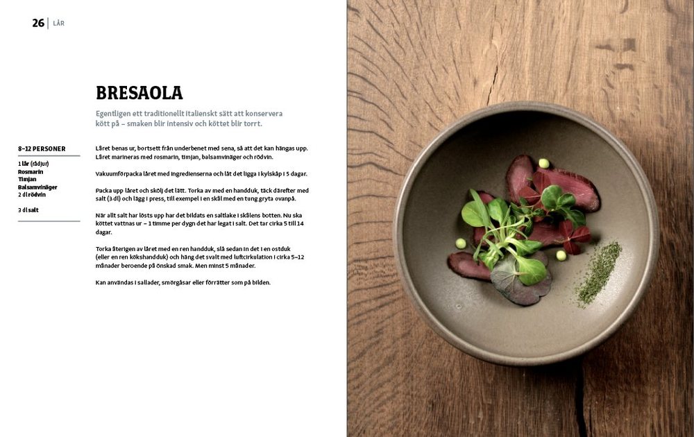 Recept med rådjurskött ur boken WILD at HEART Rådjur